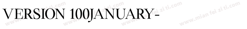 Version 100January字体转换